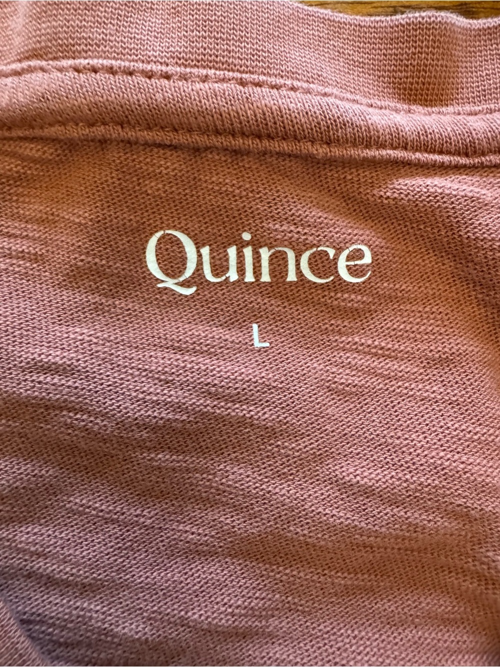 Quince Women's V-Neck Short Sleeve Tee in Terracotta - Picture 3 of 8